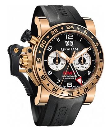 Replica Graham Watch 2OVGR.B21A.K10B Chronofighter Oversize GMT Black Gold